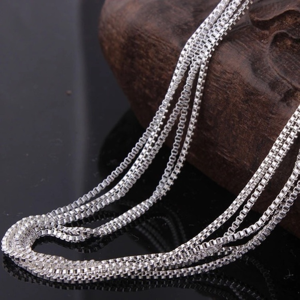 18” BOX CHAIN NECKLACE